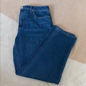 Seven Dark Wash Slim Straight-Leg Jeans
